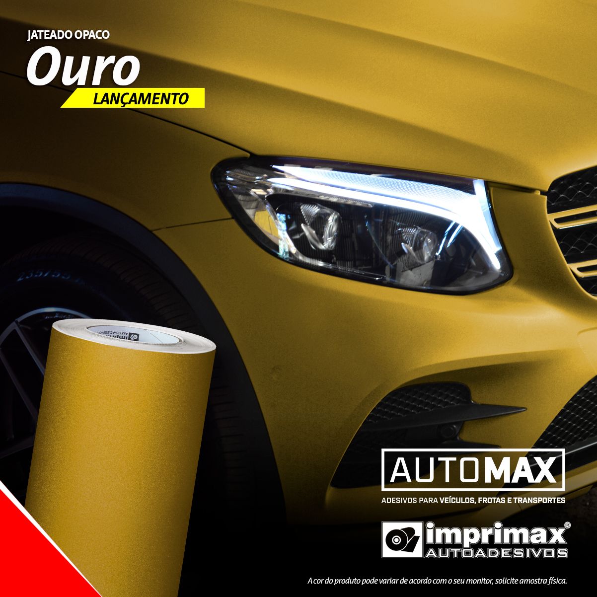 VINIL GOLD MAX JATEADO OPACO OURO