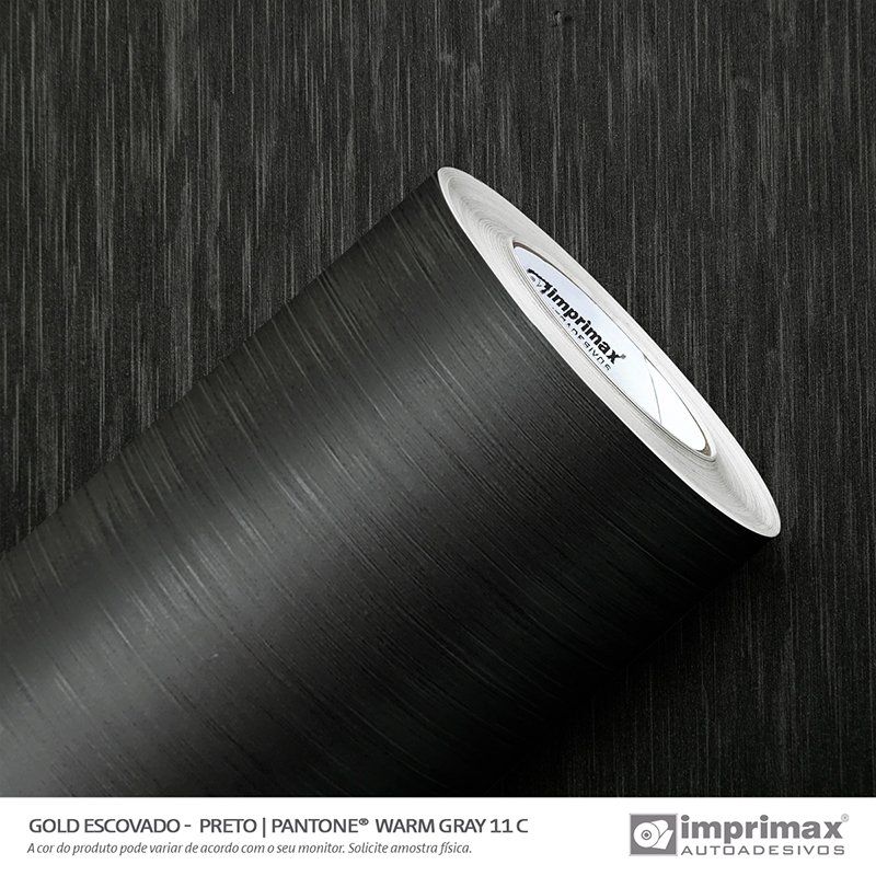 VINIL GOLD ESCOVADO PRETO