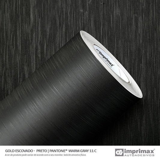 VINIL GOLD ESCOVADO PRETO