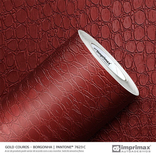 VINIL GOLD COUROS CROCO BORGONHA