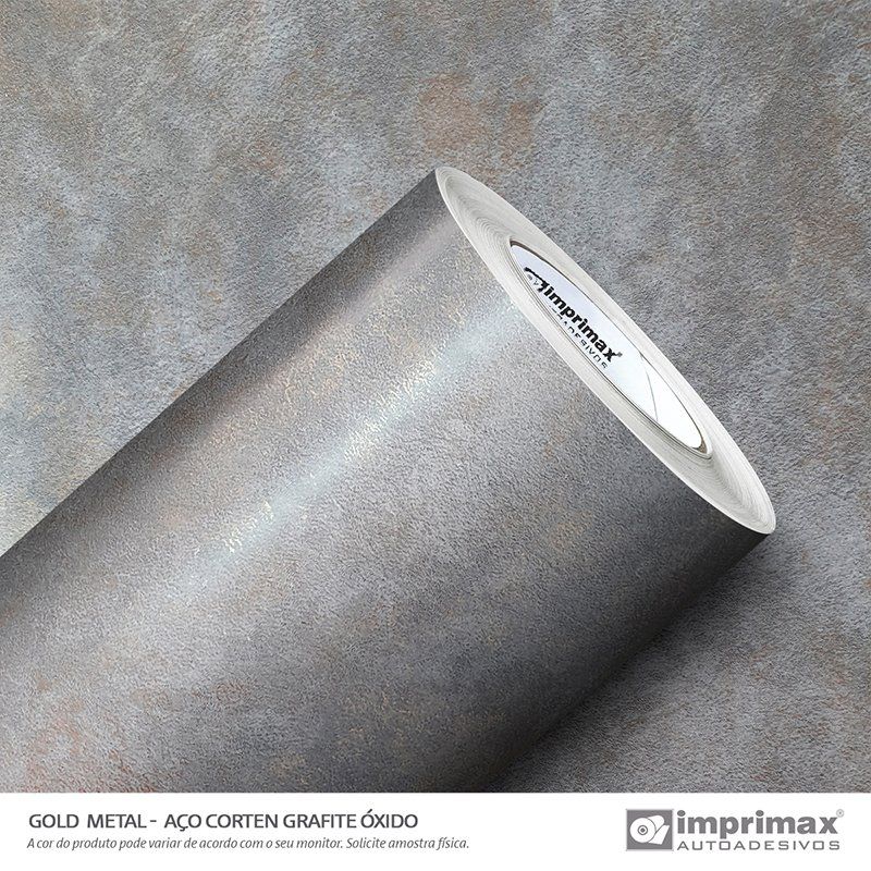 VINIL GOLD METAL AÇO CORTEN GRAFITE OXIDO