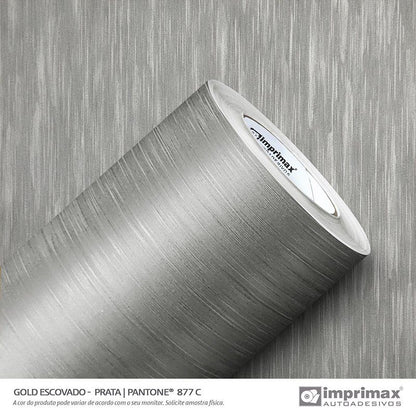 VINIL GOLD ESCOVADO BRILHO PRATA