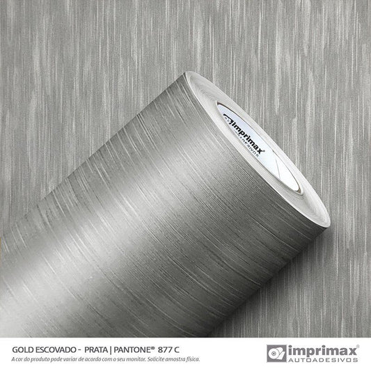 VINIL GOLD ESCOVADO BRILHO PRATA