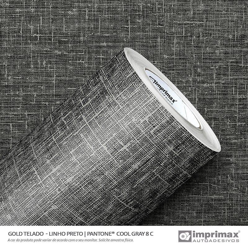 VINIL GOLD TELADO LINHO PRETO