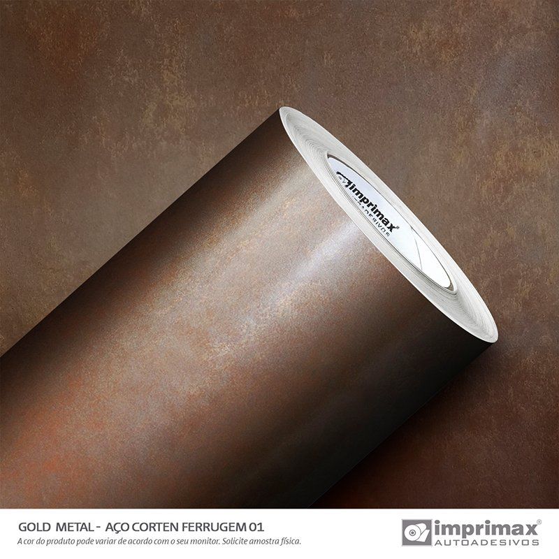 VINIL GOLD METAL AÇO CORTEN FERRUGEM 01