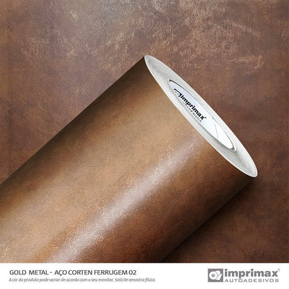 VINIL GOLD METAL AÇO CORTEN FERRUGEM 02