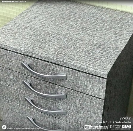 VINIL GOLD TELADO LINHO PRETO