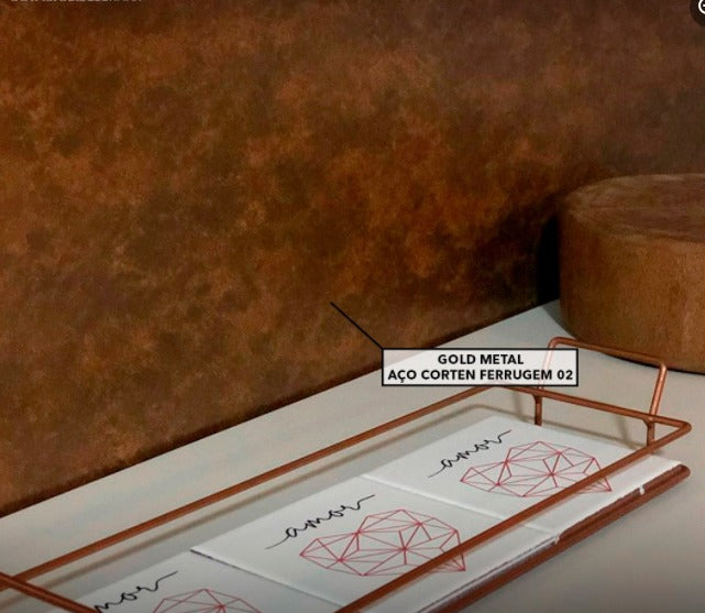 VINIL GOLD METAL AÇO CORTEN FERRUGEM 02