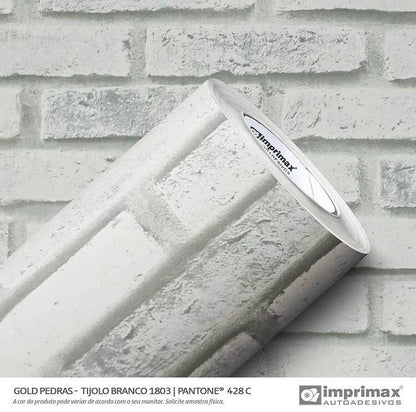VINIL GOLD PEDRAS TIJOLO BRANCO 1803