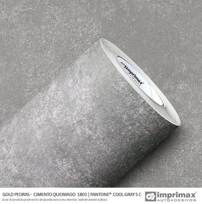 VINIL GOLD PEDRAS CIMENTO QUEIMADO 1801