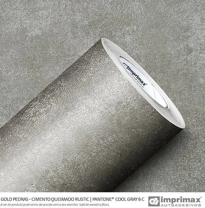 VINIL GOLD PEDRAS CIMENTO QUEIMADO RUSTIC
