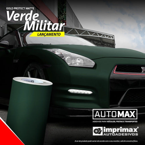 VINIL GOLD MAX JATEADO OPACO VERDE MILITAR