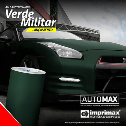 VINIL GOLD MAX JATEADO OPACO VERDE MILITAR