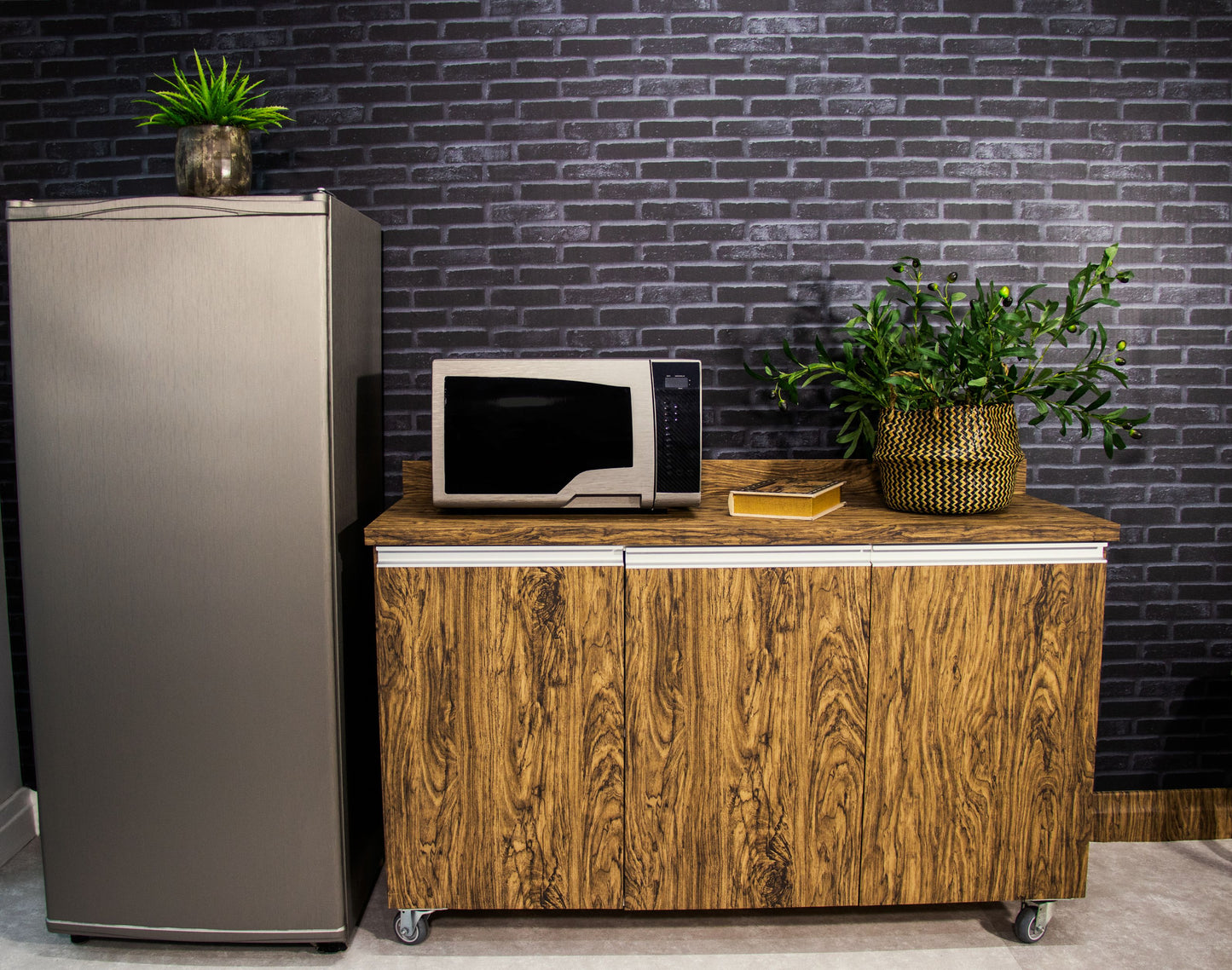 VINIL GOLD PEDRAS TIJOLO PRETO 1804