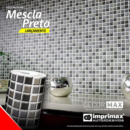 VINIL GOLD PASTILHA MESCLA PRETO